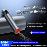 Cadeaux créatifs, mini briquet portable, briquet USB de type C