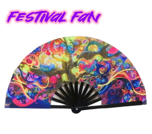 Ready Folding <b>Fan</b> 33Cm Large Rave <b>Fan</b> Fashionable Customizable Bamboo <b>Hand</b> <b>Fan</b> for Sale - Product Image 4