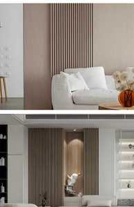 Hiện đại rãnh thiết kế <span class=keywords><strong>Acoustic</strong></span> Panels hiệu quả cách âm MDF tấm Tường Pet <span class=keywords><strong>Acoustic</strong></span> Bảng điều chỉnh cho văn phòng & Home - Product Image 5