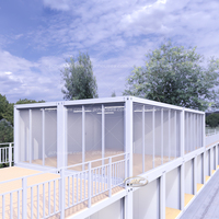 Maison conteneur préfabriquée en acier détachable moderne à prix d'usine pour usage hôtelier, modèle 20 pieds