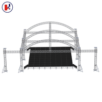 Torre de iluminación de aluminio con certificación TUV 290MM para altavoces Line Array, torre de techo cuadrada, estructura de escenario móvil para bares