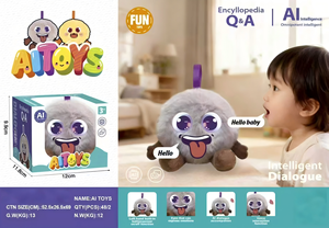 Nouveau jouet en peluche <span class=keywords><strong>monstre</strong></span> intelligent à dialogue IA en coton PP 2026 |   Interaction vocale intelligente parlante |   Robot éducatif compagnon - Product Image 3