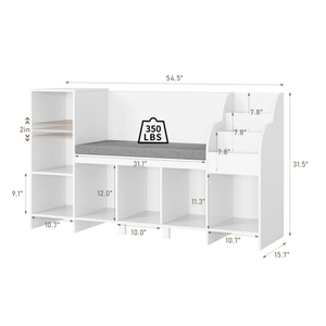 Guardería Escuela Aula Muebles Estantería de madera Gabinete de almacenamiento de juguetes para organizar libros Juguetes - Product Image 6