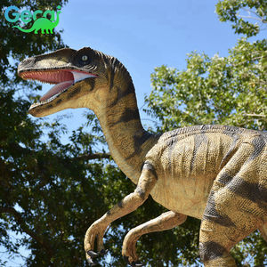 Modèle de dinosaure raptor électrique en métal de taille réelle animé de haute qualité GECAI Jurassic - Product Image 3