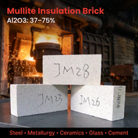 Brique isolante en mullite JM26 Al2O3 55% pour revêtement de four tunnel - Résistante aux chocs thermiques et utilisable directement sur les surfaces chaudes