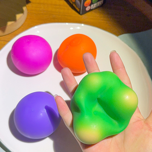Balle Squishy en Farine à Couleurs Changeantes, à Remontée Lente, Jouet Anti-Stress Fidget - Product Image 6