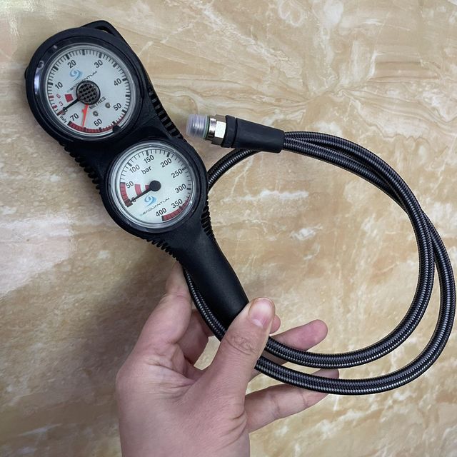 Diving Two-Table Integrated Dual Gauge Set Pressure Depth Gauge China Made