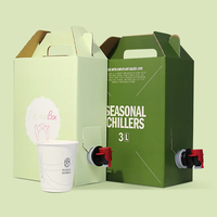 64oz 96oz Réutilisable Personnaliser Impression de Logo Distributeur de Café Jetable Isolé Portable à Aller Boîtes à Café avec Poignée