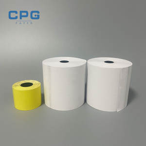 Papier thermique pour reçus certifié, personnalisé, en gros, écologique, sans phénol, haute luminosité, multi-GSM, pour POS/ATM - Product Image 1