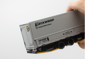 Modèle de camion en métal moulé sous pression GCD 1:64 HINO700 DarwinPRO&<span class=keywords><strong>TECKWRAP</strong></span>, nouveau modèle de camion de grande taille en alliage, remorque cool, ornements de collection - Product Image 3