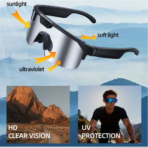 Lunettes Intelligentes IA avec Caméra 8MP HD, <span class=keywords><strong>Photo</strong></span> et Vidéo 1080P, Lunettes de Soleil Connectées WiFi, <span class=keywords><strong>Traduction</strong></span> Instantanée, Idéales pour le Vlogging et les Voyages - Product Image 6