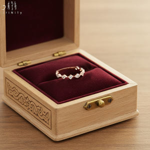 Nuevo Anillo Apilable de Diamantes Naturales Reales en Oro Rosa Sólido de 18K, Joyería de Boda y Aniversario, Elegante, Vintage, Art Deco, a la Moda - Product Image 5