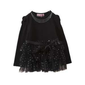 เสื้อผ้าเด็กขายส่งสำหรับฤดูร้อน ชุดเดรสแขนยาวน่ารักแบบมีชั้นพร้อมเข็มขัดโบว์สำหรับเด็กผู้หญิงตัวเล็กจากซัพพลายเออร์จีน - Product Image 1