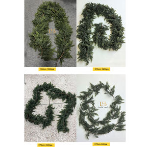 <span class=keywords><strong>Guirlande</strong></span> suspendue en faux cyprès vert <span class=keywords><strong>de</strong></span> 9 pieds, toucher doux, grande vigne, <span class=keywords><strong>couronne</strong></span> <span class=keywords><strong>de</strong></span> Noël en cèdre pour plafond - Product Image 5