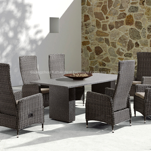 Outdoor Cane and <strong>Rattan</strong> <strong>Table</strong> <strong>Chair</strong> Set Wicker Rope Outdoor Furniture Dining <strong>Chairs</strong> - Product Image 1