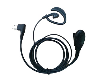 E33V6-<strong>M</strong> G Type Earhook Headphone for Motorola Kirisun Belfone Two Way Portable Radio - Product Image 1