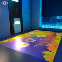 Machine de projection interactive tout-en-un, jeu de sol en métal, système d'affichage mobile pour festivals, fêtes et événements