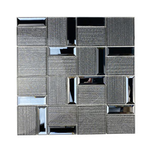 Mosaïque blanc argent dosseret mosaïque facile à faire soi-même marbre <span class=keywords><strong>pierre</strong></span> aspect <span class=keywords><strong>Pvc</strong></span> vinyle bâton sur mosaïque cuisine carrelage mural - Product Image 4