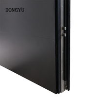 Porte d'entrée double en aluminium de luxe au design moderne Dongyu pour villa, porte pivotante