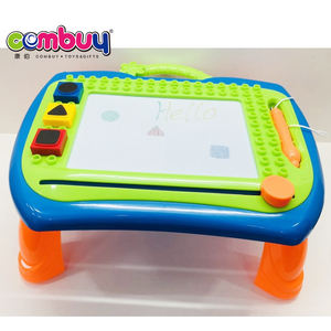 Обучающая доска для письма, игрушки <span class=keywords><strong>2</strong></span> в 1, Детский конструктор - Product Image 4