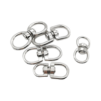 Anneau rotatif en fonte de fer en forme de 8 émerillons anneau maillon de chaîne anneau universel boucle de bagage 67X22mm porte-clés chien vache cheval matériel pour animaux de compagnie