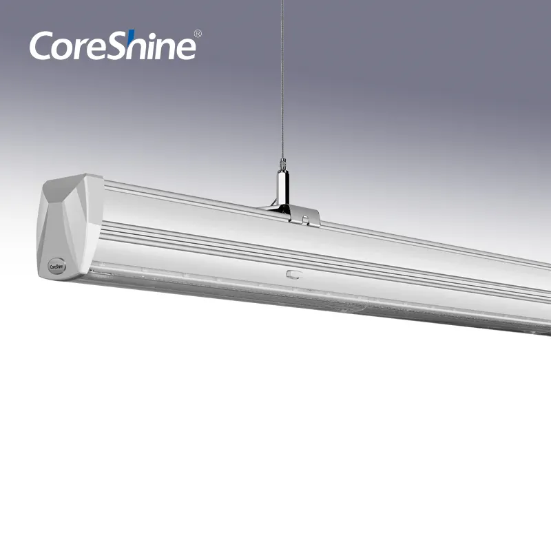 Coreshine स्टील सुपरमार्केट के लिए प्रोफ़ाइल लटकन एलईडी रैखिक प्रकाश स्थिरता का नेतृत्व किया