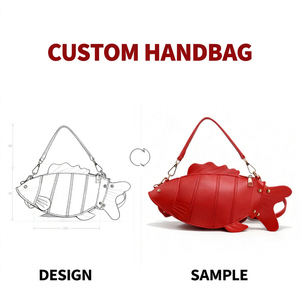 Bolso de Mano de Piel Sintética con Forma de Pez, Diseño Y2K, Personalizable con Logotipo y Patrón de Color, OEM/ODM, Producción en Pequeños Lotes, Multiusos, Bandolera, Bolso Novedoso - Product Image 2