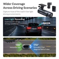 Caméra embarquée Ottocast OttoSafe Dual Lens 2K QHD 1440p, grand angle 130°, WiFi 5, double bande BT 5, capteur 4G, verrouillage automatique, garantie 1 an