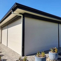 Portes et fenêtres à volets roulants en aluminium coupe-vent de conception industrielle moderne, manuelles et électriques pour une utilisation intérieure et extérieure