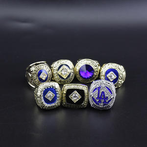 7 stuks Los Angeles Dodgers kampioenschapsring MLB honkbal kampioenschapsring heren sieraden - Product Image 4