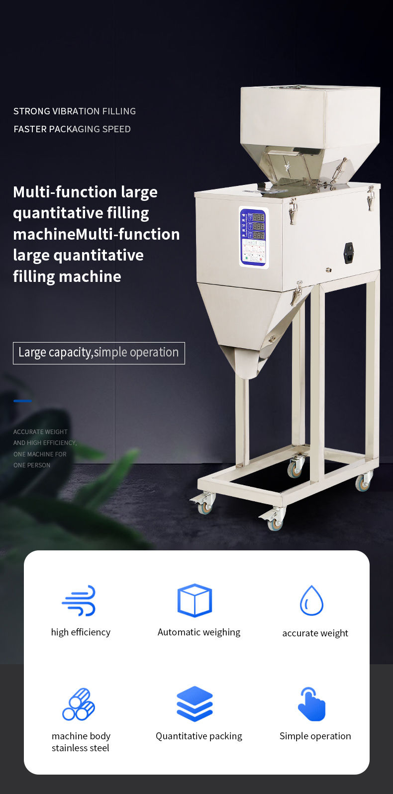 2021latest durable and efficient working spice powder automatic electric sealing and filling machine