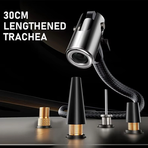 Mini compresseur d'air portable sans fil 150 PSI avec batterie au lithium 6000 mAh pour gonflage de pneus de voiture, moto et vélo - Product Image 5