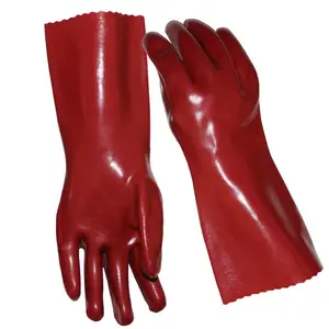 Suncend PVC dipped industrial gloves cotton liner safety working finishing gloves