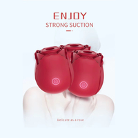 Großhandel Rosen-Luftpuls-Stimulator Klitorissauger Vibrator für Frauen, Brustwarzen-Sauger, Leistungsstarke Vibration, Silikon-Sexspielzeuge für Erwachsene