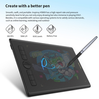Huion H580X 8*5 Inci Desain Ramping dan Modis Tablet Gambar Digital Interaktif dengan Pena untuk Menulis dan Menggambar