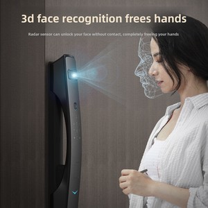 Serrure de porte intelligente entièrement automatique <span class=keywords><strong>K5</strong></span> pour usage domestique, antivol, pour portes en bois et aluminium, avec reconnaissance faciale et veineuse (palm vein) visuelle - Product Image 3