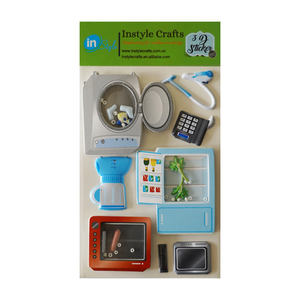 สติกเกอร์3D สำหรับเด็กแบบใช้ซ้ำได้ลายการ์ตูนสติกเกอร์ DIY กันน้ำของเล่นเด็ก - Product Image 5