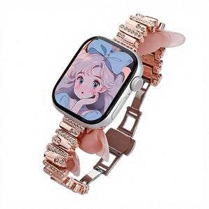 Correa de Repuesto de Metal con Diamantes para <span class=keywords><strong>Xiaomi</strong></span> Band 8/9/10, Diseño de Moda para Mujer, Ancho de Correa y Hebilla a Presión - Product Image 5