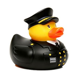 Canard en caoutchouc PVC personnalisé pour la baignoire, jouet de bain avec motifs imprimés, idéal pour les promotions - Product Image 3
