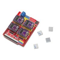 Kit de bouclier CNC UNO R3 Board avec CNC V3 et 4pcs A4988 Stepper Drivers avec câble USB pour imprimante 3D CNC Machine