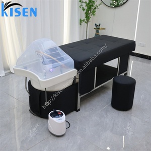 Lavacabezas Kisen Estilo Europeo con Arco de Agua, Domo de Sauna, Luz LED y Vaporizador, Diseño Ergonómico para la Comodidad del Cliente - Product Image 5