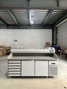 Mesa Refrigerada para Preparación <span class=keywords><strong>de</strong></span> Ensaladas, Refrigerador para Preparación <span class=keywords><strong>de</strong></span> Sándwiches, Venta Directa <span class=keywords><strong>de</strong></span> Fábrica, 3 Puertas - Product Image 6