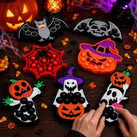 Jouet anti-stress Pop-It en silicone pour Halloween, motifs fantôme et citrouille, à presser avec les doigts, de la marque Pest Control Pioneer