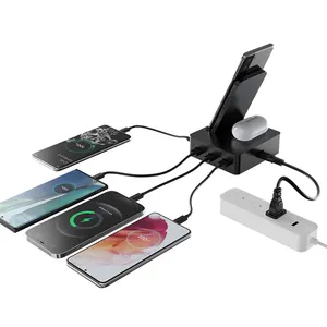 New Trending 6 in 1 Cell Phones Portable Phone Charger Multiple Charging Station