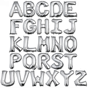 Nouveau dernier 2023 16 ''hélium grande lettre Alphabet numéro chiffres Figure feuille ballons pour fête saint valentin bébé douche mur déco - Product Image 6