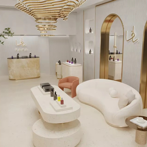 ตู้โชว์น้ำหอมระดับไฮเอนด์แบบกำหนดเองที่ทันสมัยไฟ LED เคาน์เตอร์ร้านค้าร้านค้าที่สง่างาม - Product Image 1