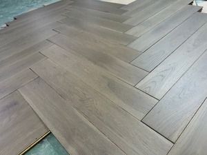 Pisos de <span class=keywords><strong>Madera</strong></span> Maciza de Estilo <span class=keywords><strong>Antiguo</strong></span>, Pisos de <span class=keywords><strong>Madera</strong></span> de 18 mm, Parqué de <span class=keywords><strong>Madera</strong></span> de Roble en Espiga para Cocina y Gimnasio - Product Image 4