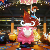 Attraction de parc d'attractions personnalisée : Manège Crazy Bull pour enfants