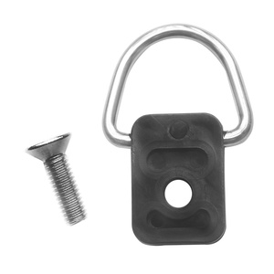 Anneau en D en acier inoxydable pour fixation de dossier de kayak, accessoire de boucle de corde, matériau de coque en PVC carré pour dérive extérieure - Product Image 3