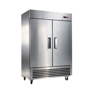 Lemari Pendingin dan Pembeku Tegak Dua Suhu Profesional Berkualitas Tinggi Terintegrasi, Bahan Stainless Steel 201 - Product Image 1